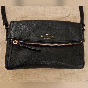 Kate Spade Cobie Hill Black Pebbled Soft Leather Crossbody Purse